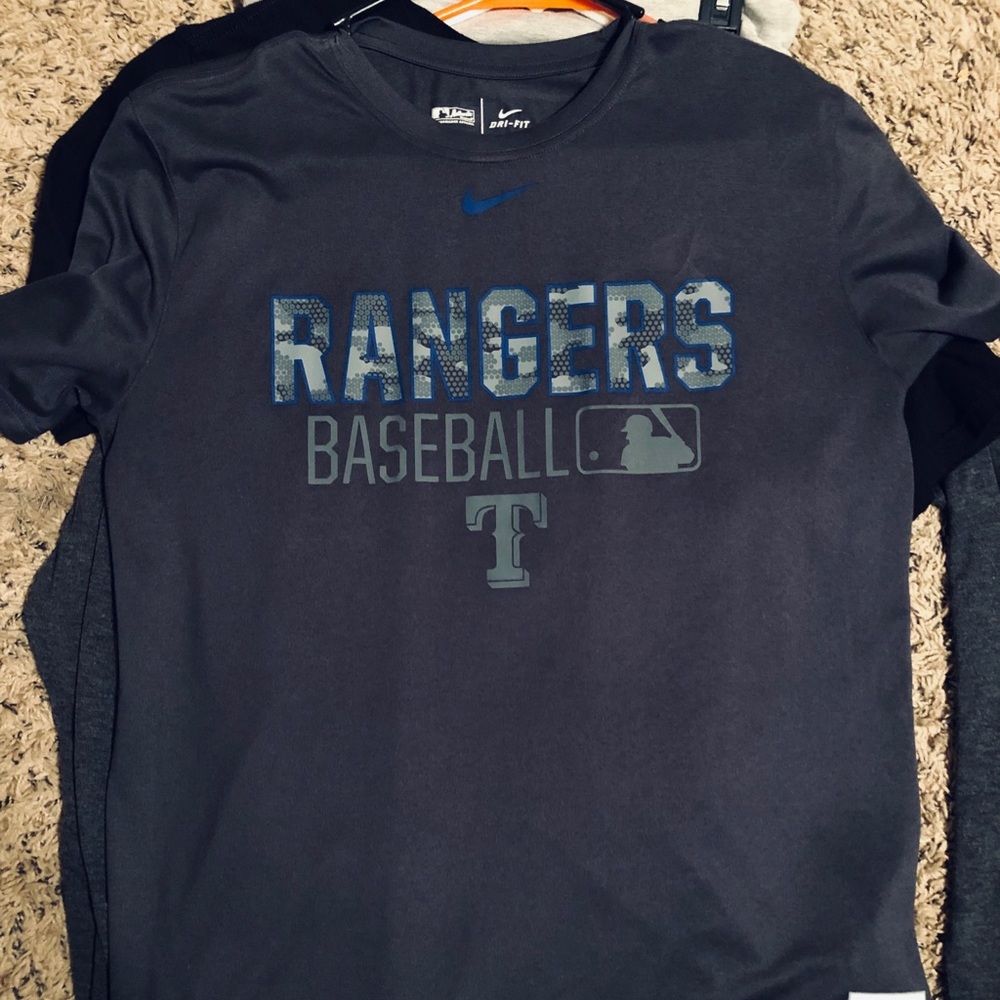 Nike Dri-Fit T-Shirt - Texas Rangers - Sz L